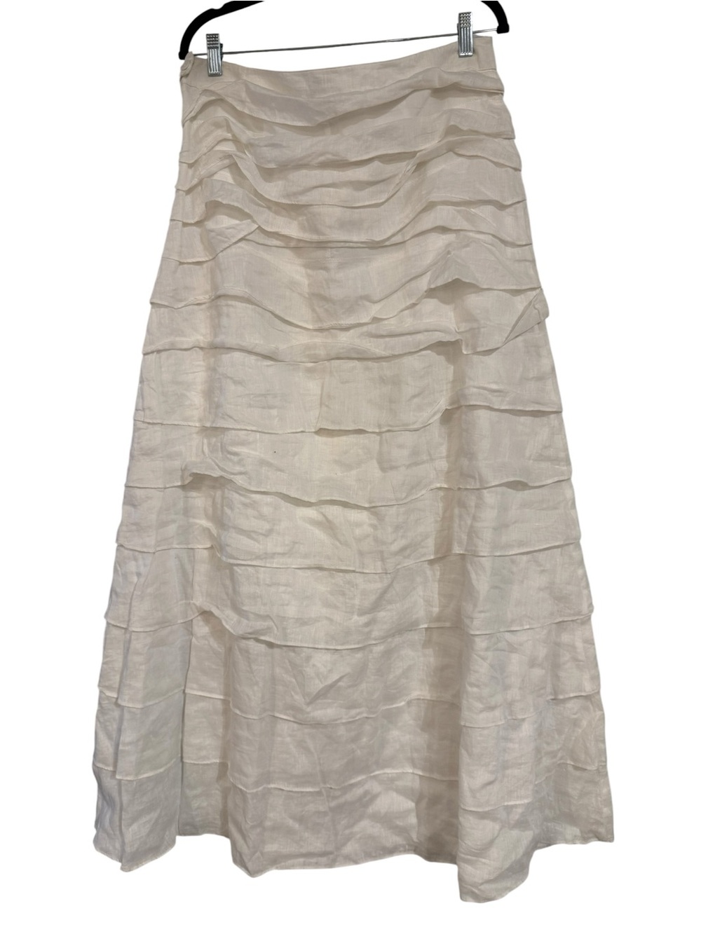 Island‎ Company White Tiered Linen Maxi Skirt - Picture 4 of 5